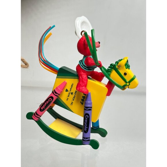 Hallmark Keepsake Ornament 1997 Bright Rocking Colors Crayola Crayon Collection - Picture 12 of 15